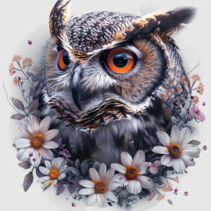 owl-detail-tattoo – tattoo design ideas free ai generated – neotraditional-rich-blacks – for-upper-arm – Gallery: owls-inkby-ai
