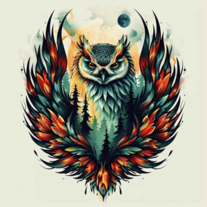 owl-detail-tattoo – tattoo design ideas free ai generated – realism-gentle-shadow – for-heel – Gallery: owls-inkby-ai