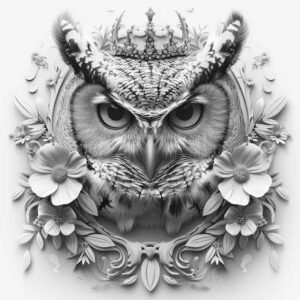 owl-energy-tattoo – tattoo design ideas free ai generated – realism-high-definition – for-shoulder – Gallery: owls-inkby-ai