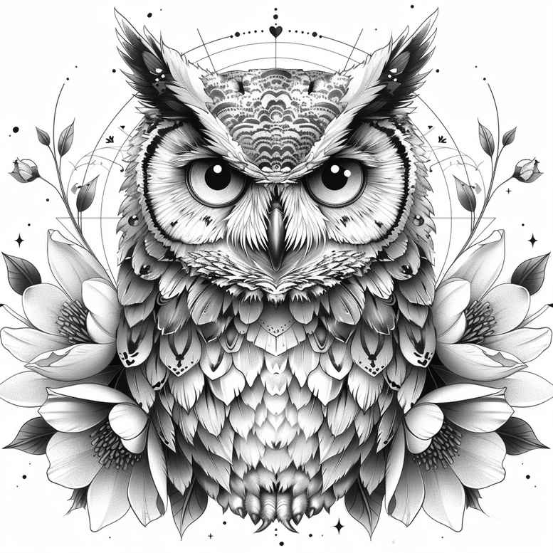 owl-spirit-tattoo-realism-digital-realism-for-lower-leg – tattoo design ideas free ai generated – Gallery: owls-inkby-ai