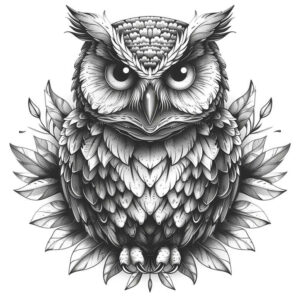 owl-natural-look-tattoo-neotraditional-textural-detail-for-stomach – tattoo design ideas free ai generated – Gallery: owls-inkby-ai