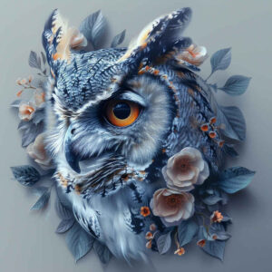 owl-organic-line-tattoo – tattoo design ideas free ai generated – neotraditional-subtle-tone – for-hand – Gallery: owls-inkby-ai