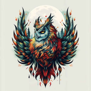owl-shadow-and-light-tattoo – tattoo design ideas free ai generated – realism-moist-gloss – for-upper-shoulder – Gallery: owls-inkby-ai