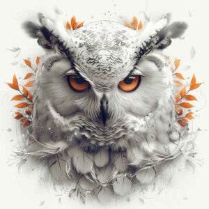 owl-shadow-and-light-tattoo – tattoo design ideas free ai generated – realism-sharp-focus – for-scapula – Gallery: owls-inkby-ai