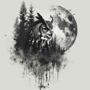 energy-symbol-owl-tattoo-surrealism-spectral-hues-for-upper-back – tattoo design ideas free ai generated – Gallery: owls-inkby-ai