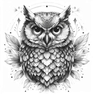 owl-color-tattoo-surrealism-visionary-for-triceps – tattoo design ideas free ai generated – Gallery: owls-inkby-ai