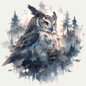 realistic-owl-tattoo-realism-gradient-tones-for-upper-back – tattoo design ideas free ai generated – Gallery: owls-inkby-ai
