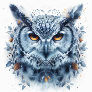 owl-tattoo – tattoo design ideas free ai generated – neotraditional-decorative-detail – for-ankle – Gallery: owls-inkby-ai