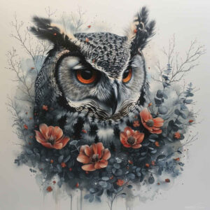 abstract-owl-tattoo-realism-focal-blur-for-shoulder – tattoo design ideas free ai generated – Gallery: owls-inkby-ai