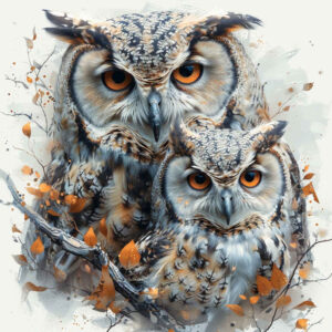 plant-ornament-owl-tattoo – tattoo design ideas free ai generated – realism-skin-realism – for-full-back – Gallery: owls-inkby-ai