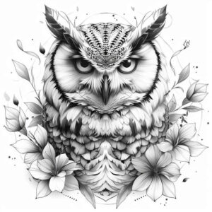 protective-owl-tattoo – tattoo design ideas free ai generated – neotraditional-modern-classic – for-ankle – Gallery: owls-inkby-ai