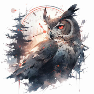 shaded-owl-tattoo – tattoo design ideas free ai generated – realism-realistic-movement – for-fingers – Gallery: owls-inkby-ai