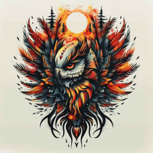 spiritual-owl-tattoo – tattoo design ideas free ai generated – realism-high-contrast – for-upper-arm – Gallery: owls-inkby-ai