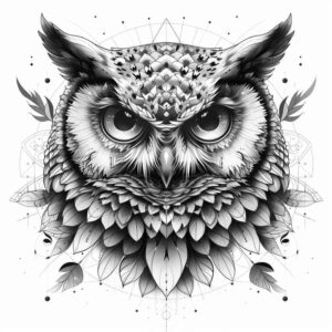 owls tattoo design ideas vivid alert for temple
