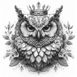owls tattoo design ideas Neotraditional vivid color alert for triceps