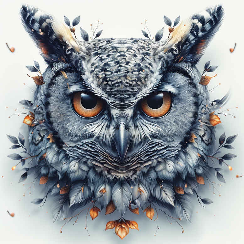 owls tattoo design ideas clean lines bird of prey for shoulder blade