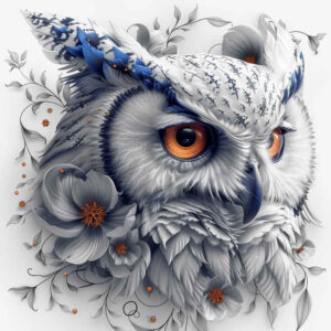 owls tattoo design ideas surreal calm eyes strength and power