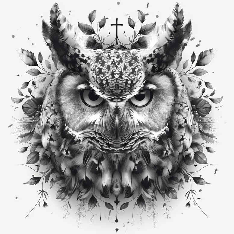 owls tattoo design ideas bokeh calm for arm
