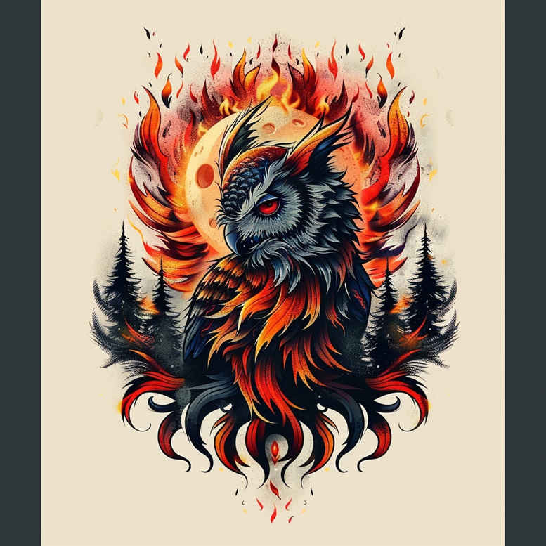 owls tattoo design ideas dynamic linework calm for upper arm