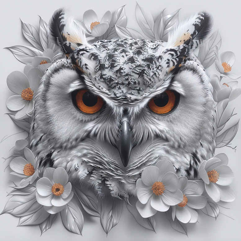 owls tattoo design ideas Surrealism shifting shapes calm for wrist side