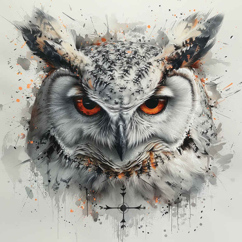 owls tattoo design ideas true-to-life calm meaning courage