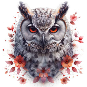 owls tattoo design ideas realistic dark background stands for courage