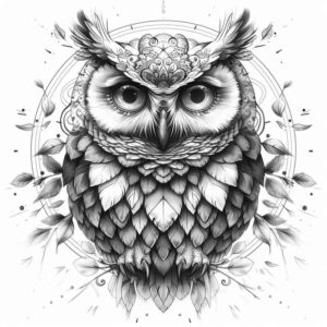 owls tattoo design ideas sharp contrast day embodying resilience