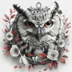 owls tattoo design ideas strong contrast day meaning courage