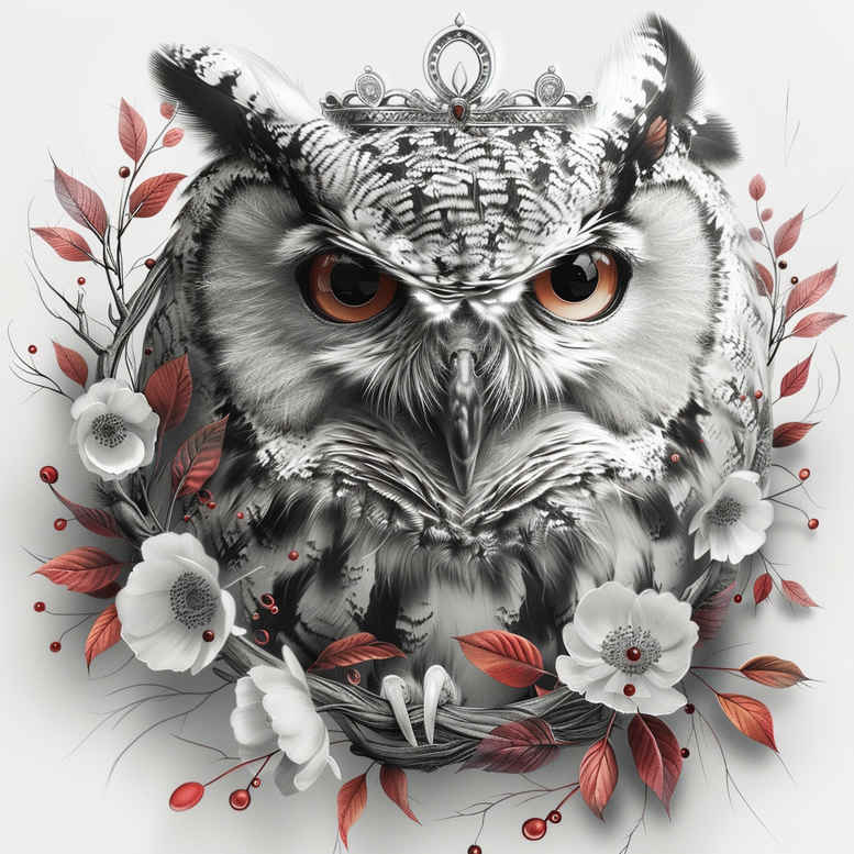 owls tattoo design ideas strong contrast day meaning courage