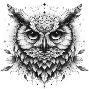 owls tattoo design ideas abstract day stands for perseverance