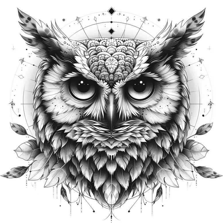 owls tattoo design ideas abstract day stands for perseverance
