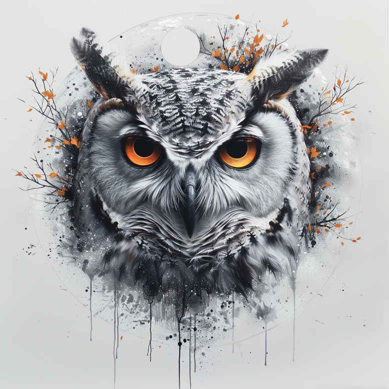 owls tattoo design ideas bold highlights daytime meaning strength
