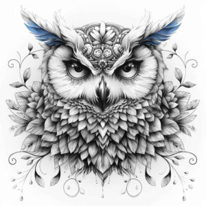 owls tattoo design ideas Realism organic structure daytime symbol of determination