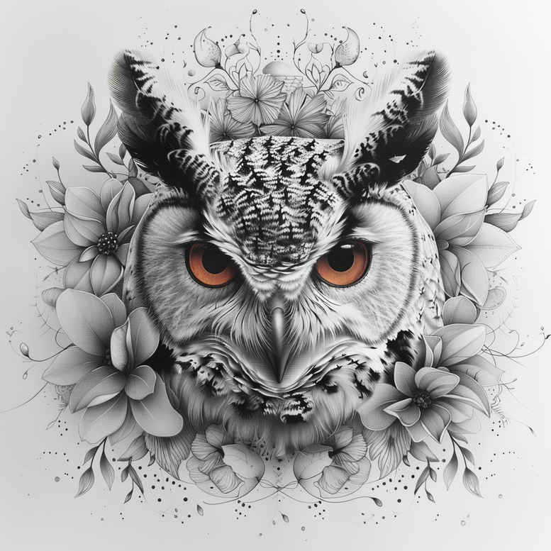 owls tattoo design ideas Realism visual truth details stands for resilience