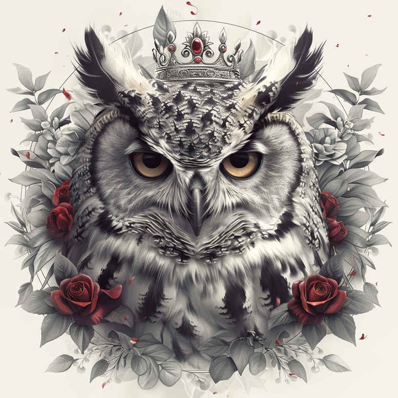 owls tattoo design ideas Realism optical depth dynamic for lower back