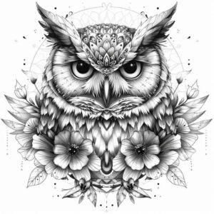 owls tattoo design ideas Surrealism enigmatic light expressive shows determination