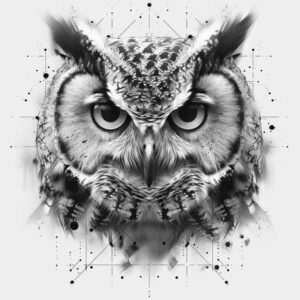 owls tattoo design ideas realistic eyes endurance and power
