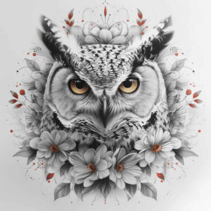 owls tattoo design ideas layered color eyes for arm