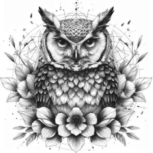 owls tattoo design ideas Realism high definition eyes for upper thigh