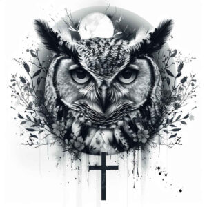owls tattoo design ideas true rendering eyes symbol of courage