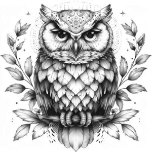 owls tattoo design ideas refined contrast feathers represents perseverance