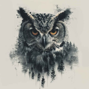 owls tattoo design ideas ornate feathers symbolising courage