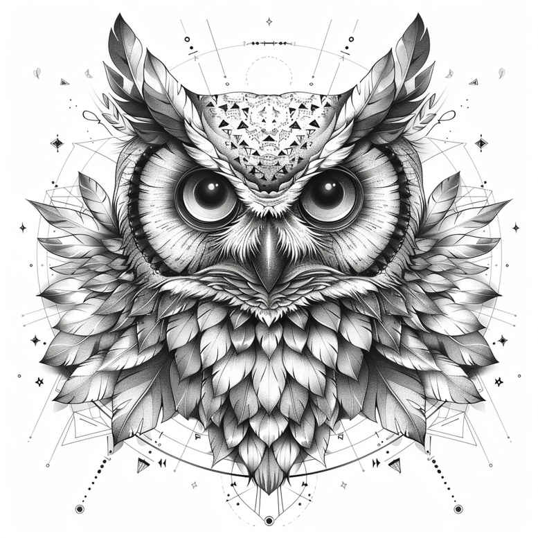 owls tattoo design ideas naturalistic flight for fingers