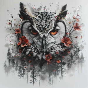 owls tattoo design ideas detailed textures intelligence shows determination