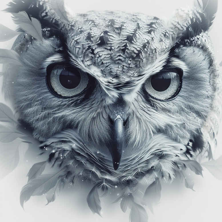 owls tattoo design ideas Surrealism symbolic intelligence symbol of perseverance