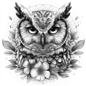 owls tattoo design ideas bold motifs light and shadow for palm