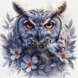 owls tattoo design ideas Surrealism whimsical mystery for spine