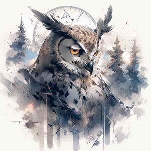 owls tattoo design ideas Realim light and shadow play mystical for elbow