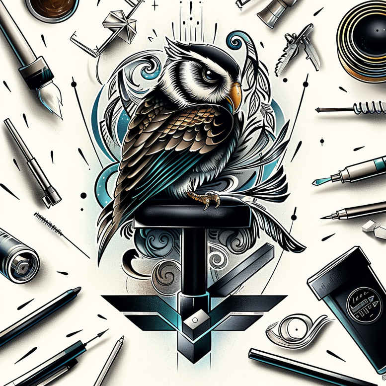 owls tattoo design ideas layered color mystical for wrist side