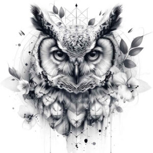 owls tattoo design ideas artistic contrast mystical motifs for stomach